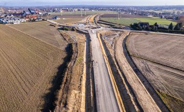 Tymczasowa organizacja ruchu na ul. Kościelnej w Bieruniu.
